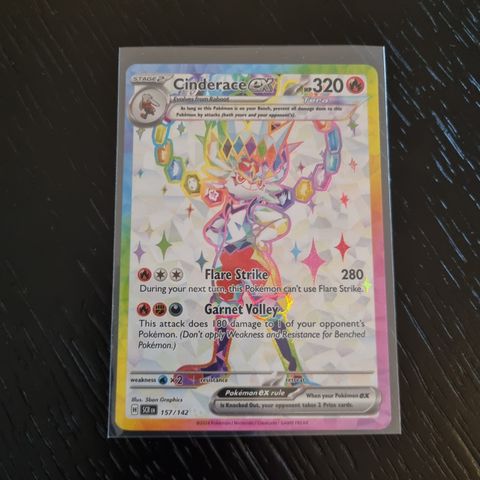 Cinderace Ex #157 - Pokemon Stellar Crown