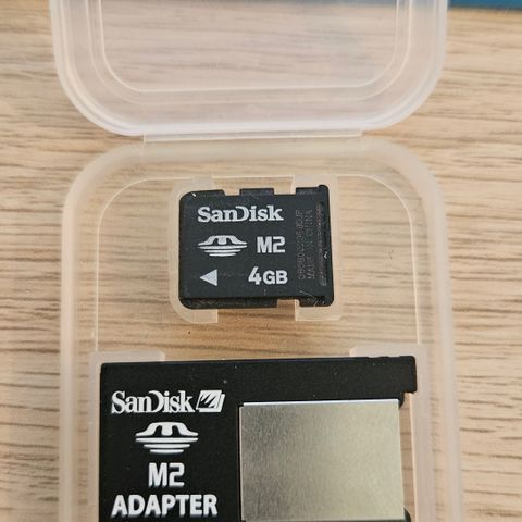 Sony M2 minnekort + M2 Duo adapter