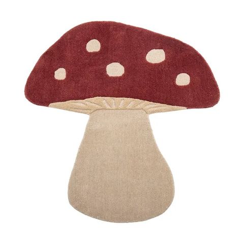 Mushroom ullteppe 85 x 90 cm - fra Bloomingville (nytt)