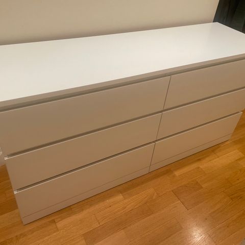 Ikea malm kommode med 6 skuffer