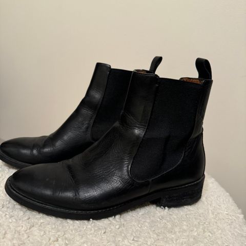 Vagabond boots i skinn, str 38