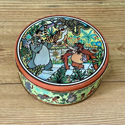 Disney’s Jungelboken Kakeboks i metall - vintage !