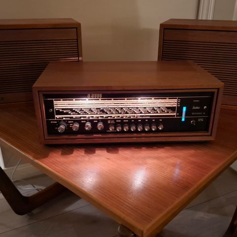 Tandberg Sølvsuper 10-71 og 2 stk Tandberg Høytalere  HI-FI System 113/106-11