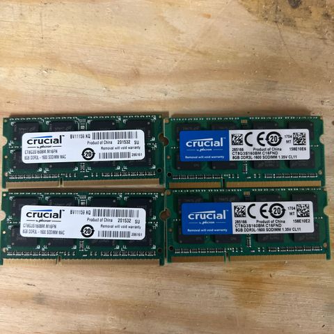 4 x 8gb ( 32gb), ddr3-1600, RAM