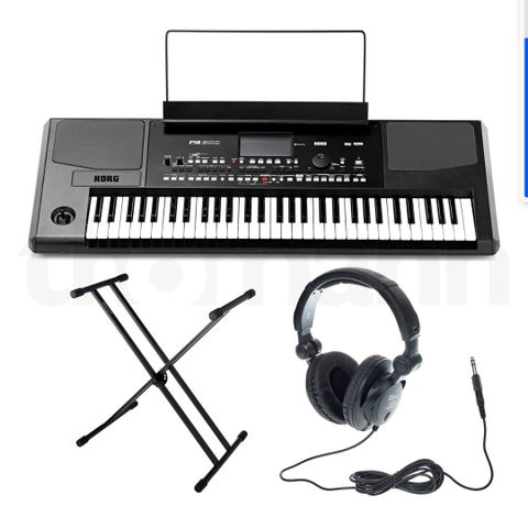 Korg Pa-300 Arranger Keyboard, Stand and Headphones set