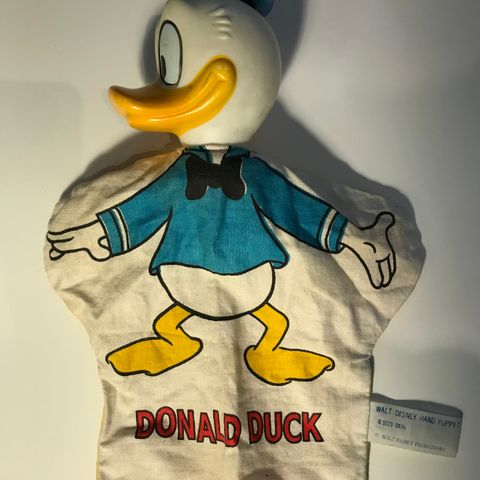 Donald Duck hånddukke ‘60s Korea