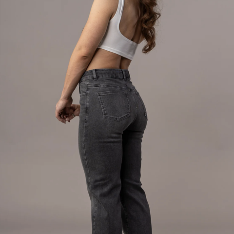 Fitjeans straight leg grey (S)