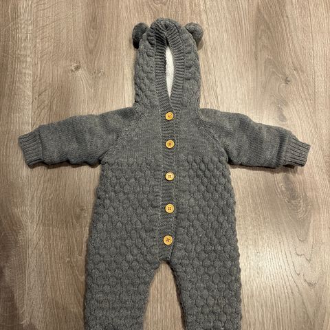 Babydress med teddyfôr 68-74