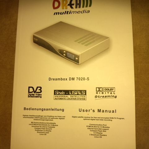 Bruksanvisning til Dreambox DM 7020-S