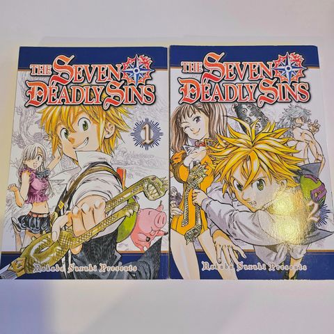 The seven deadly sins - manga volum 1 og 2