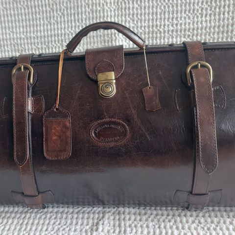 Vintage, stor lær bag