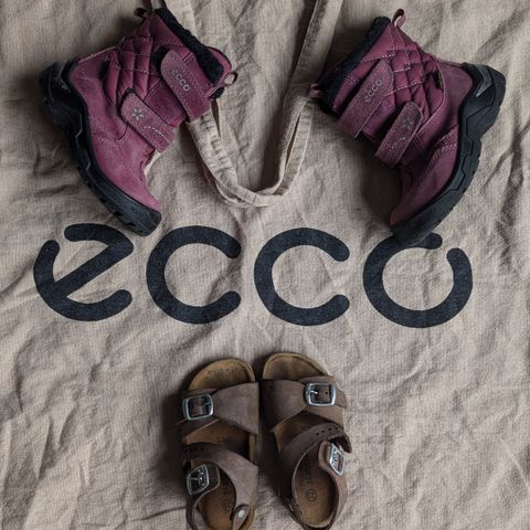 Ecco goretex vintersko 23 +plakton sandaler+ ecco tøynett