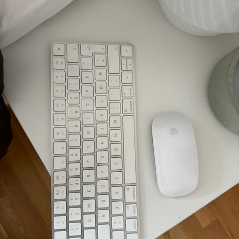 Magic mouse og Apple keyboard