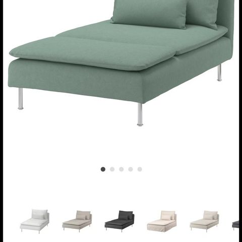 Selger Söderhamn Ikea sofa selong + puff