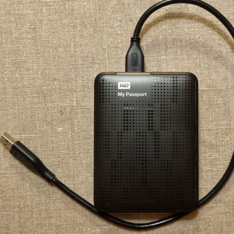 WD/Western Digital My Passport 1TB Harddisk