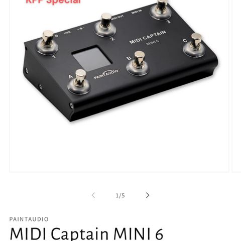 Paint Audio MIDI pedal.