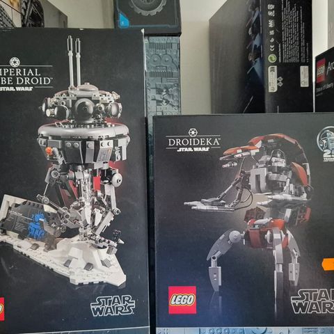 Lego Star Wars probe droid og droideka