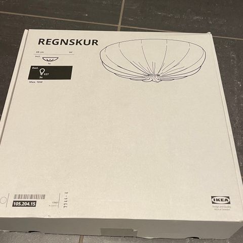 IKEA REGNSKUR lampe - ny