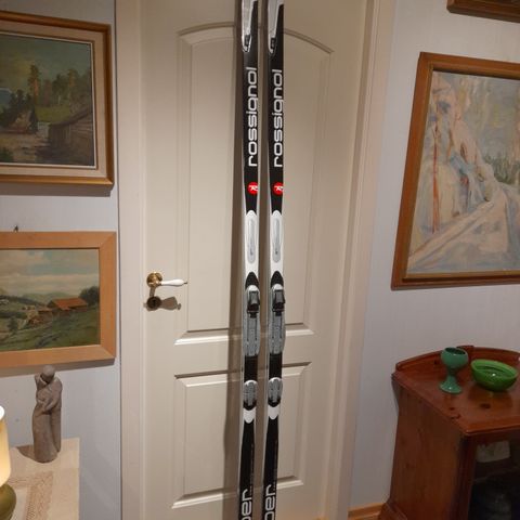 "Som nye" Rossignol Super ST smørefrie ski 201 cm.m/Rossignol F4 Classic NNN