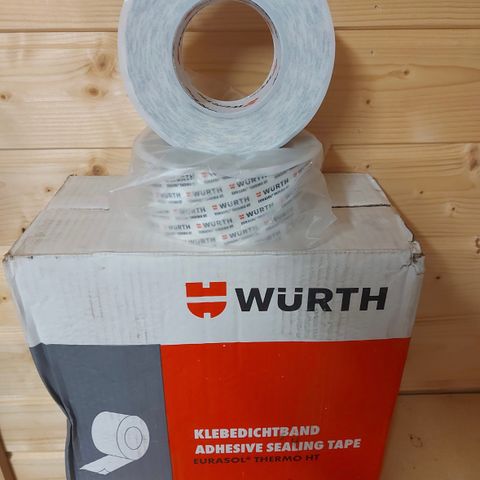 Wurth vindsperre tape 3 stk uåpnede ruller 60mm x 25meter