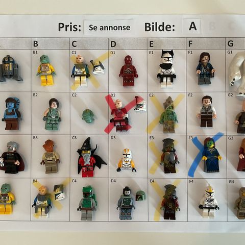 LEGO - figurer - Sjeldne figurer!