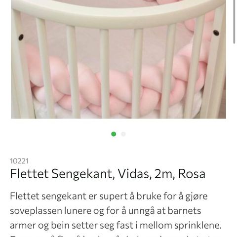 Vidas flettet sengekant 2,5 m