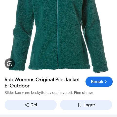 Rab original pile fleece dame