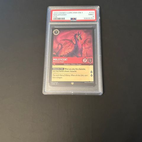 Maleficent monstrous dragon psa 9 foil