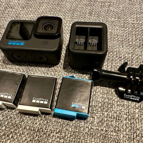 Gopro Hero 10 + 3 batterier