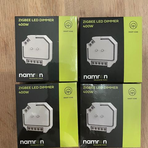 4x Namron Zigbee LED dimmer 400W