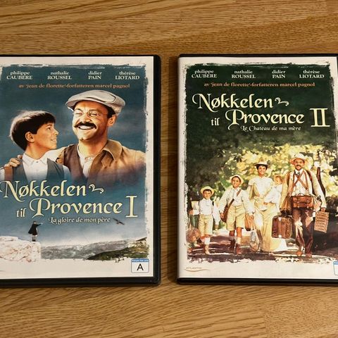 Nøkkelen til Provence I & II (DVD) Norsk tekst