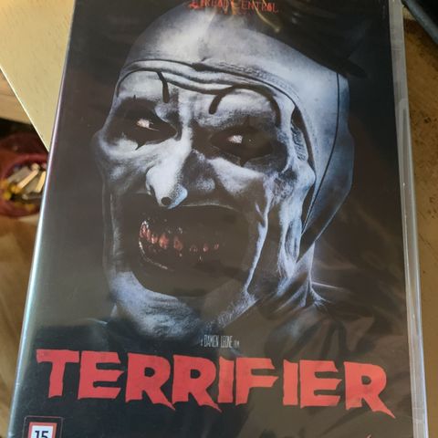 terrifier 1 selges på dvd helt ny