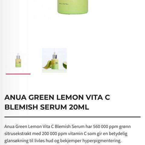 Uåpnet vitamin c serum