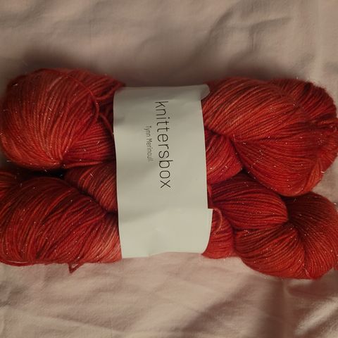 Knittersbox tynn merino håndfarget garn