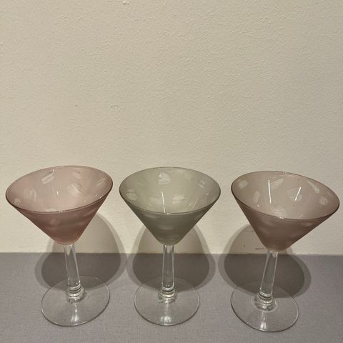 3 ‘Martini’ glass