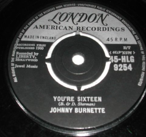 Johnny Burnette-You`re sixteen