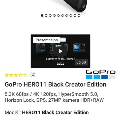 GoPro HERO11 Black Creator Edition