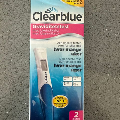 Clearblue graviditetstester med ukeindikator (2stk)