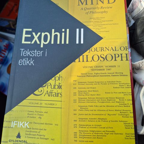 Exphil II - Tekster i etikk