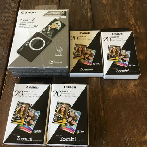 Zoemini instans camera printer og fotopapir