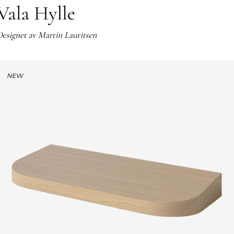 Vala hylle 60 cm