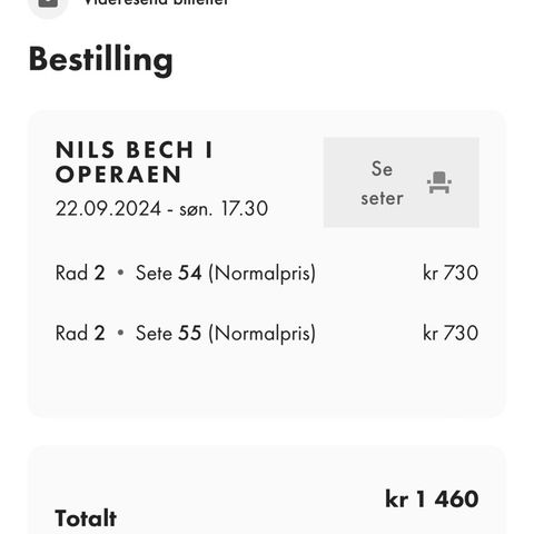 Nils Beck 22 september i operaen