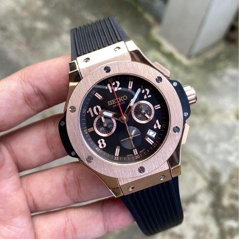 Rose Gold Seiko mod (big bang)