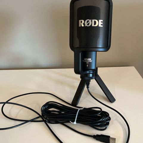 Mikrofon med studio kvalitet. Røde NT-USB