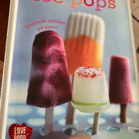 Ice pops.  Svalende nytelser på pinne.  Boka er som ny