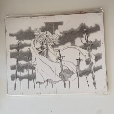 Berserk Manga Exhibition Reproduction Manuscript A3