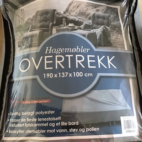 Overtrekk til hagemøbler