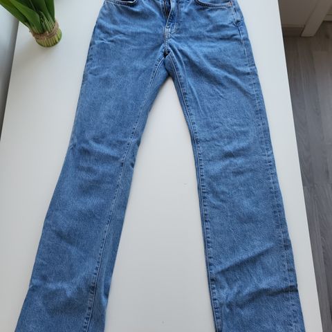 denim straight jeans