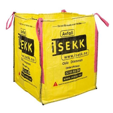 ISEKK Avfallssekk standard - NY  - tar ca 800 liter eller 1250 kg selges rimelig