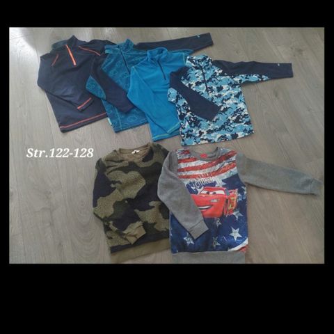 Fleece genser + fleece bukse str 122-128